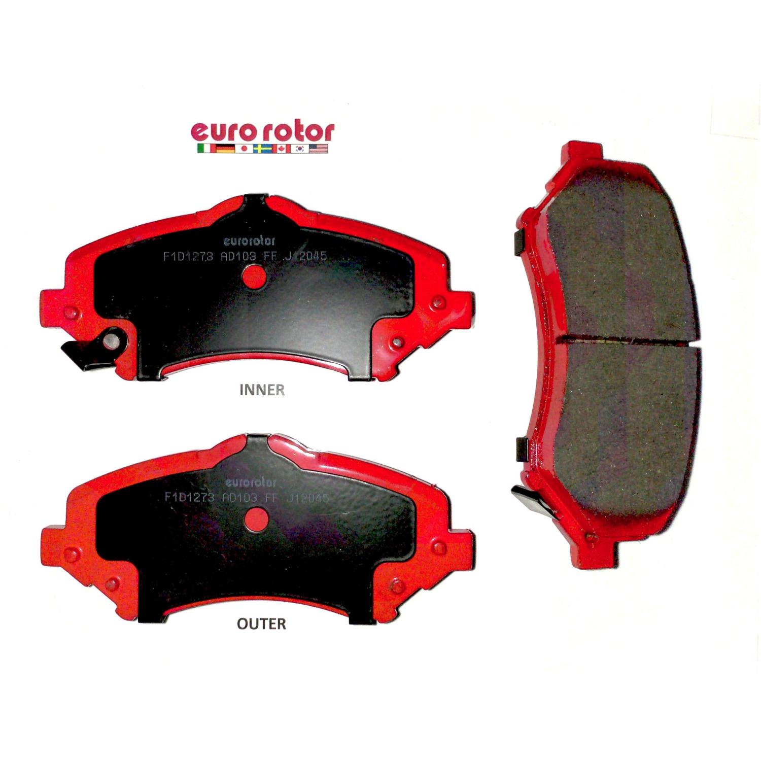Eurorotor F1D1273H - Disc Brake Pad Eurorotor F1D1273H Disc Brake Pad product image 1 of 1