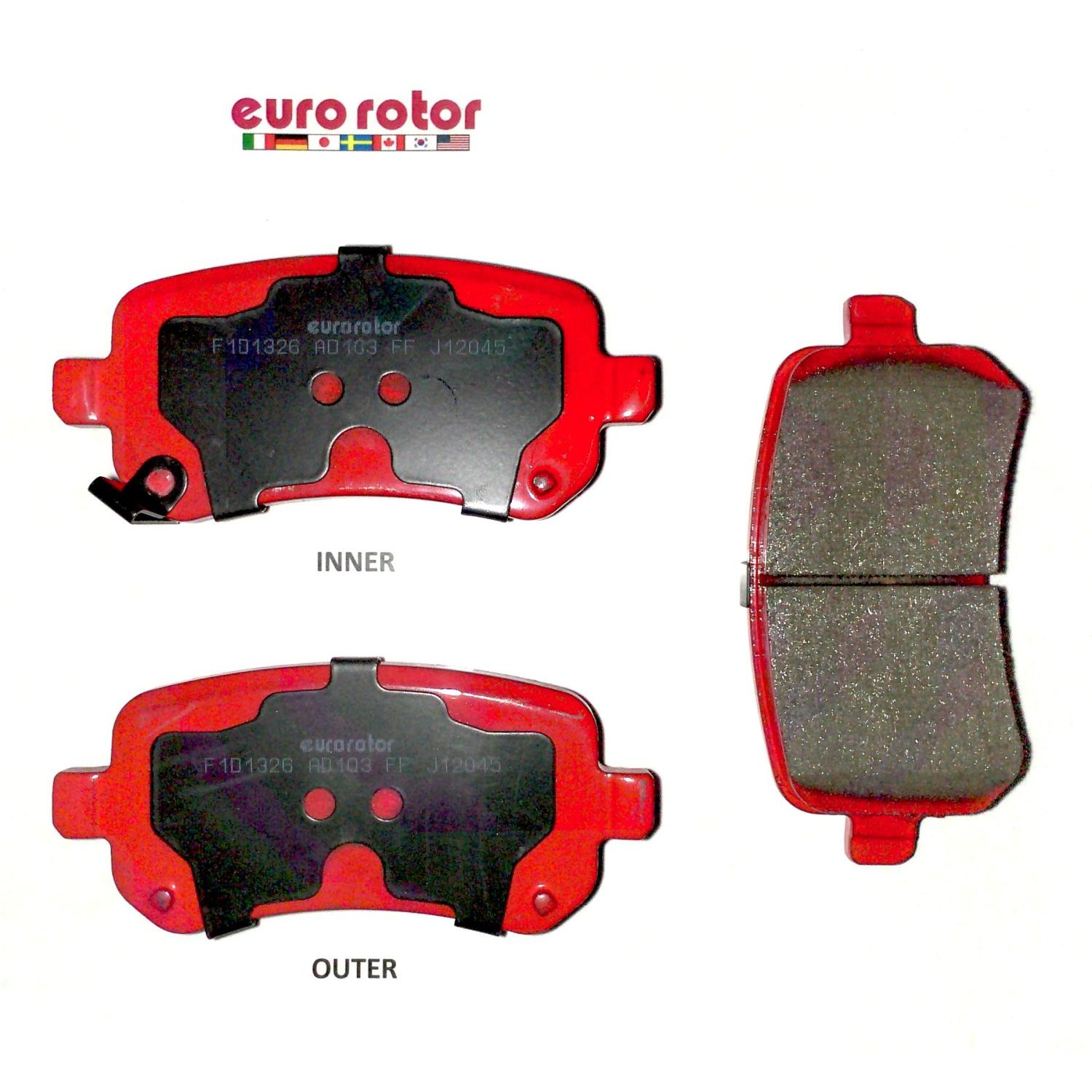 Eurorotor F1D1326H - Disc Brake Pad Eurorotor F1D1326H Disc Brake Pad product image 1 of 1