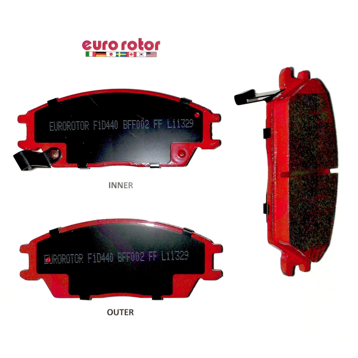 Eurorotor F1D440H Disc Brake Pad product image 1 of 1