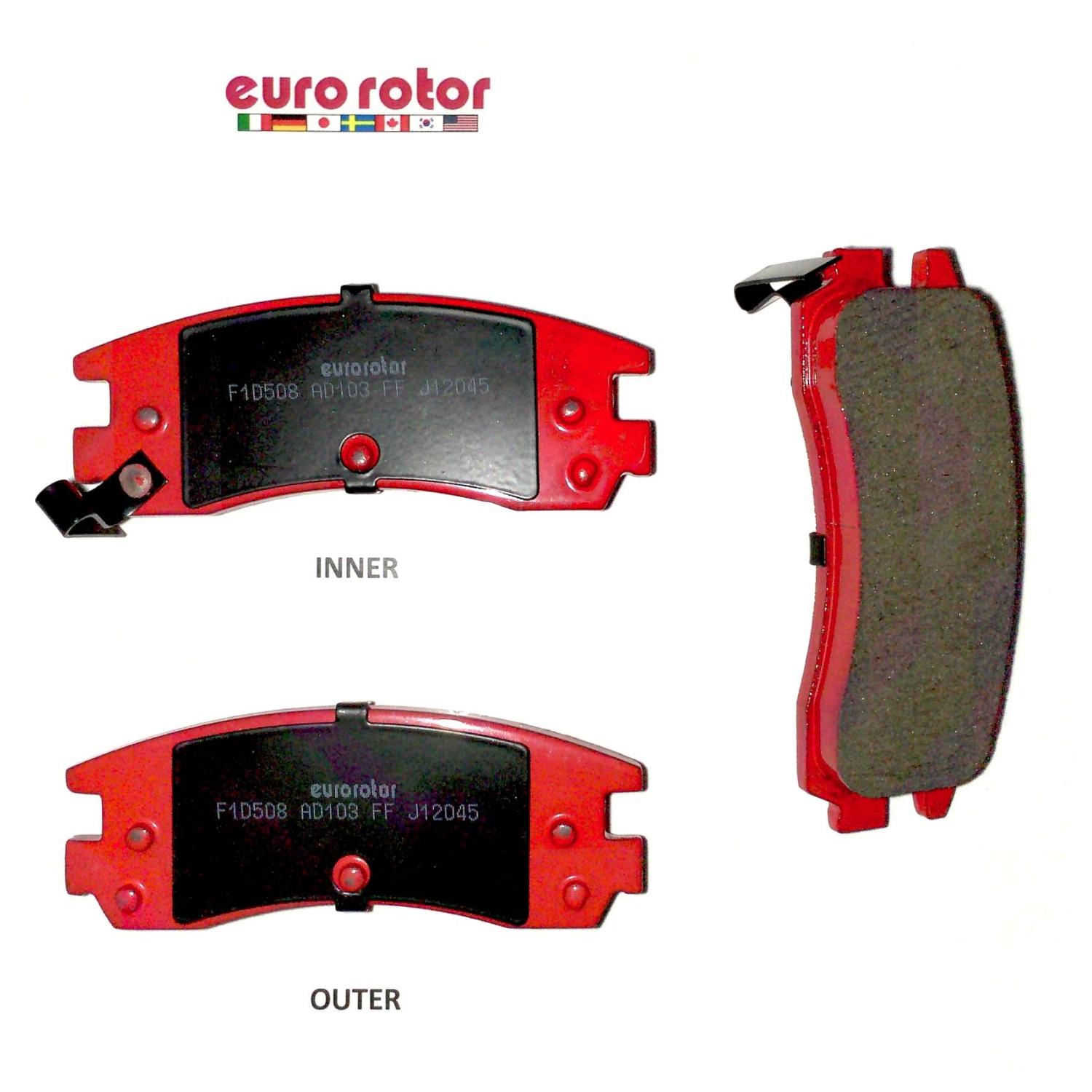 Eurorotor F1D508H - Disc Brake Pad Eurorotor F1D508H Disc Brake Pad product image 1 of 1