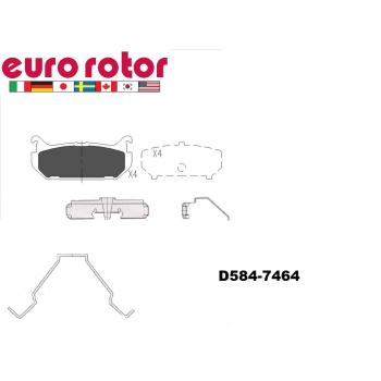Eurorotor F1D584H Disc Brake Pad product image 1 of 1
