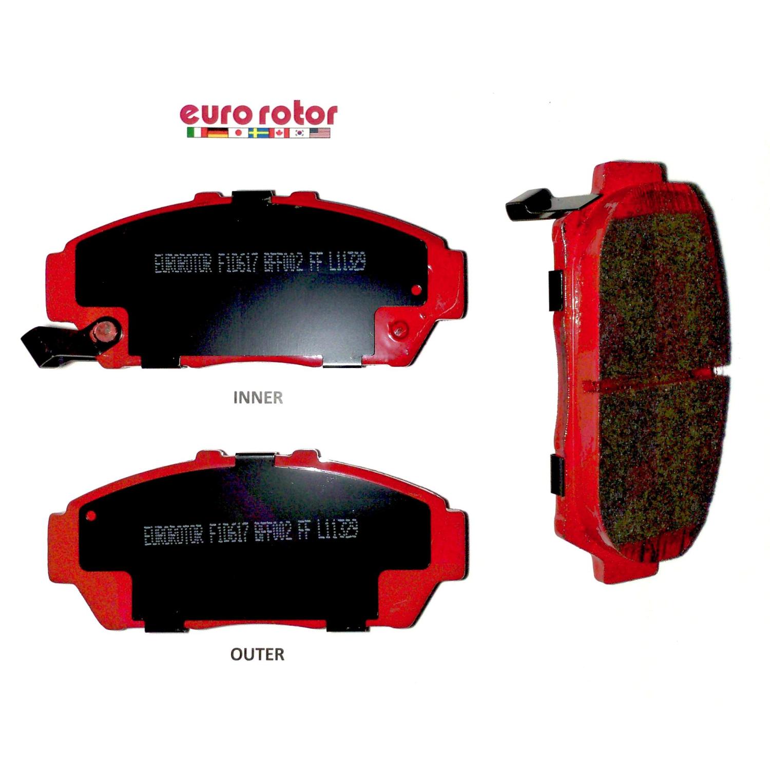 Eurorotor F1D617H Disc Brake Pad product image 1 of 1