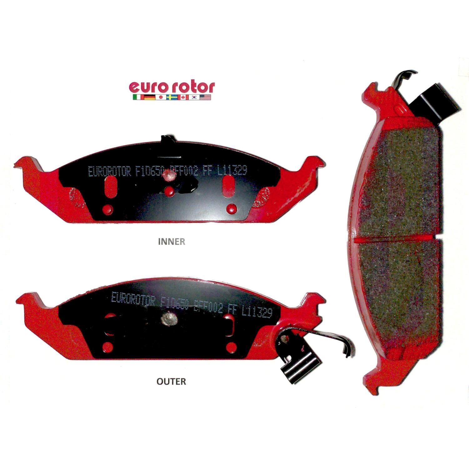 Eurorotor F1D650 Disc Brake Pad product image 1 of 1
