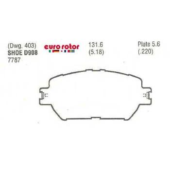 Eurorotor F1D908H Disc Brake Pad product image 1 of 1