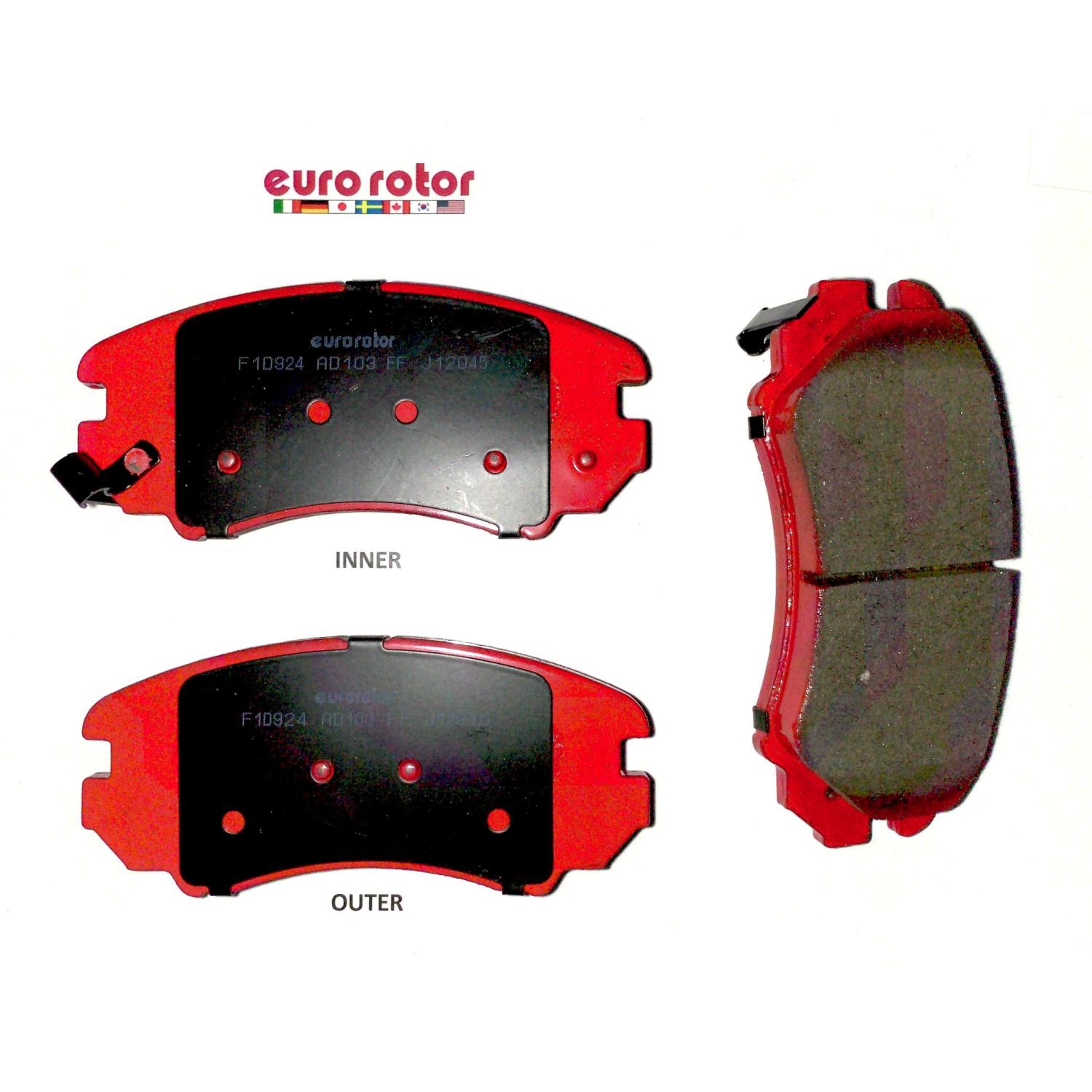 Eurorotor F1D924H Disc Brake Pad product image 1 of 1