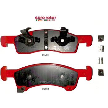 Eurorotor F1D934H Disc Brake Pad product image 1 of 1