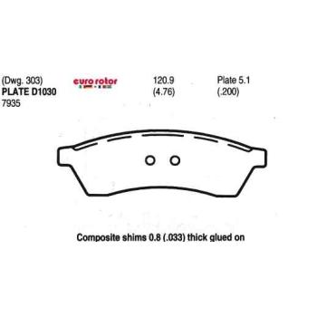 Eurorotor ID1030H Disc Brake Pad product image 1 of 1