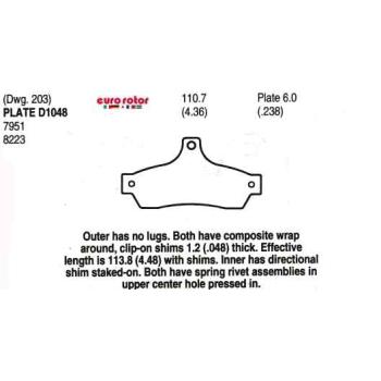 Eurorotor ID1048 Disc Brake Pad product image 1 of 1