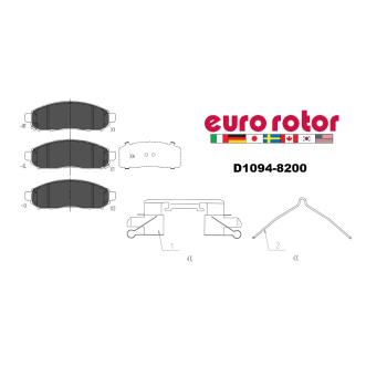 Eurorotor ID1094H Disc Brake Pad product image 1 of 1