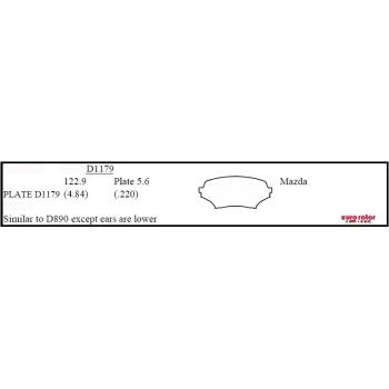 Eurorotor ID1179H Disc Brake Pad product image 1 of 1