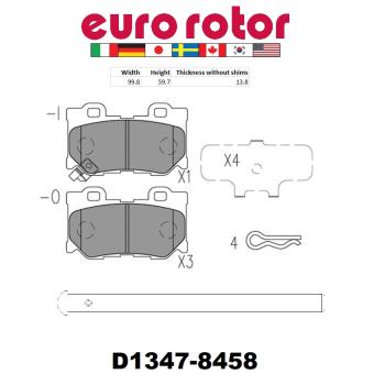 Eurorotor ID1347H Disc Brake Pad product image 1 of 1