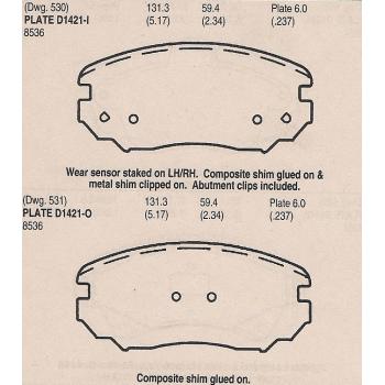 Eurorotor ID1421H - Disc Brake Pad Eurorotor ID1421H Disc Brake Pad product image 1 of 1