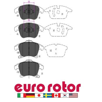 Eurorotor ID1653H Disc Brake Pad product image 1 of 1