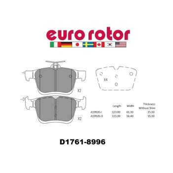 Eurorotor ID1761H - Disc Brake Pad Eurorotor ID1761H Disc Brake Pad product image 1 of 1