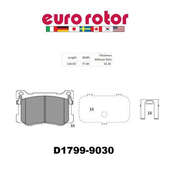Eurorotor ID1799H Disc Brake Pad product image 1 of 1