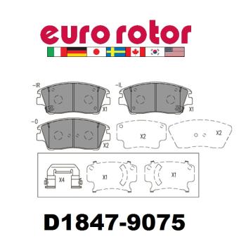 Eurorotor ID1847CK Disc Brake Pad product image 1 of 1