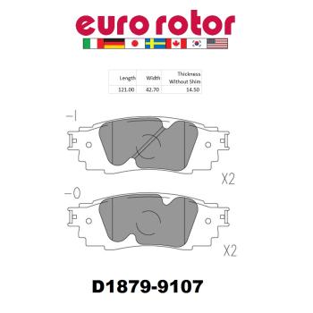 Eurorotor ID1879H Disc Brake Pad product image 1 of 1