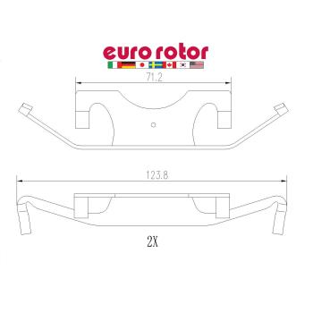 Eurorotor ID1901H Disc Brake Pad product image 1 of 2