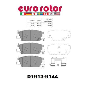 Eurorotor ID1913H Disc Brake Pad product image 1 of 1