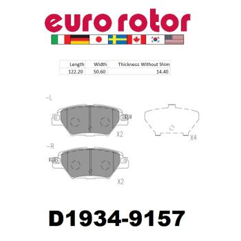 Eurorotor ID1934H Disc Brake Pad product image 1 of 1