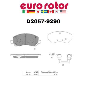 Eurorotor ID2057H - Disc Brake Pad Eurorotor ID2057H Disc Brake Pad product image 1 of 1
