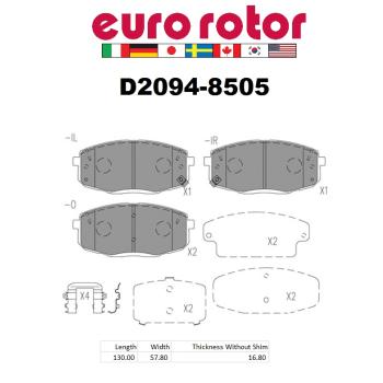Eurorotor ID2094H Disc Brake Pad product image 1 of 1