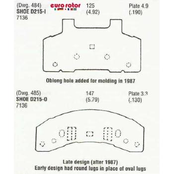 Eurorotor ID215 Disc Brake Pad product image 1 of 1