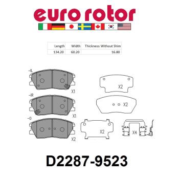 Eurorotor ID2287H Disc Brake Pad product image 1 of 1