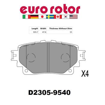 Eurorotor ID2305H Disc Brake Pad product image 1 of 1