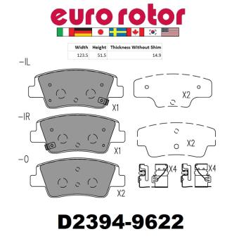Eurorotor ID2394H Disc Brake Pad product image 1 of 1