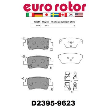Eurorotor ID2395H Disc Brake Pad product image 1 of 1