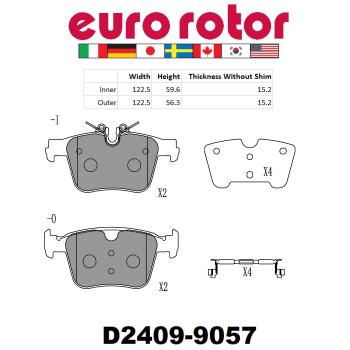 Eurorotor ID2409H Disc Brake Pad product image 1 of 1