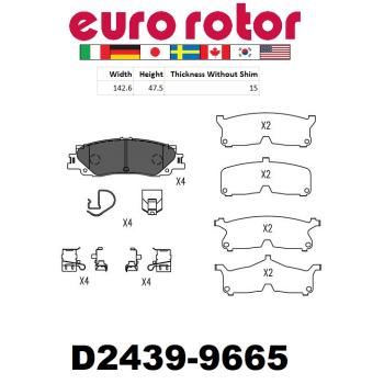Eurorotor ID2439H Disc Brake Pad product image 1 of 1