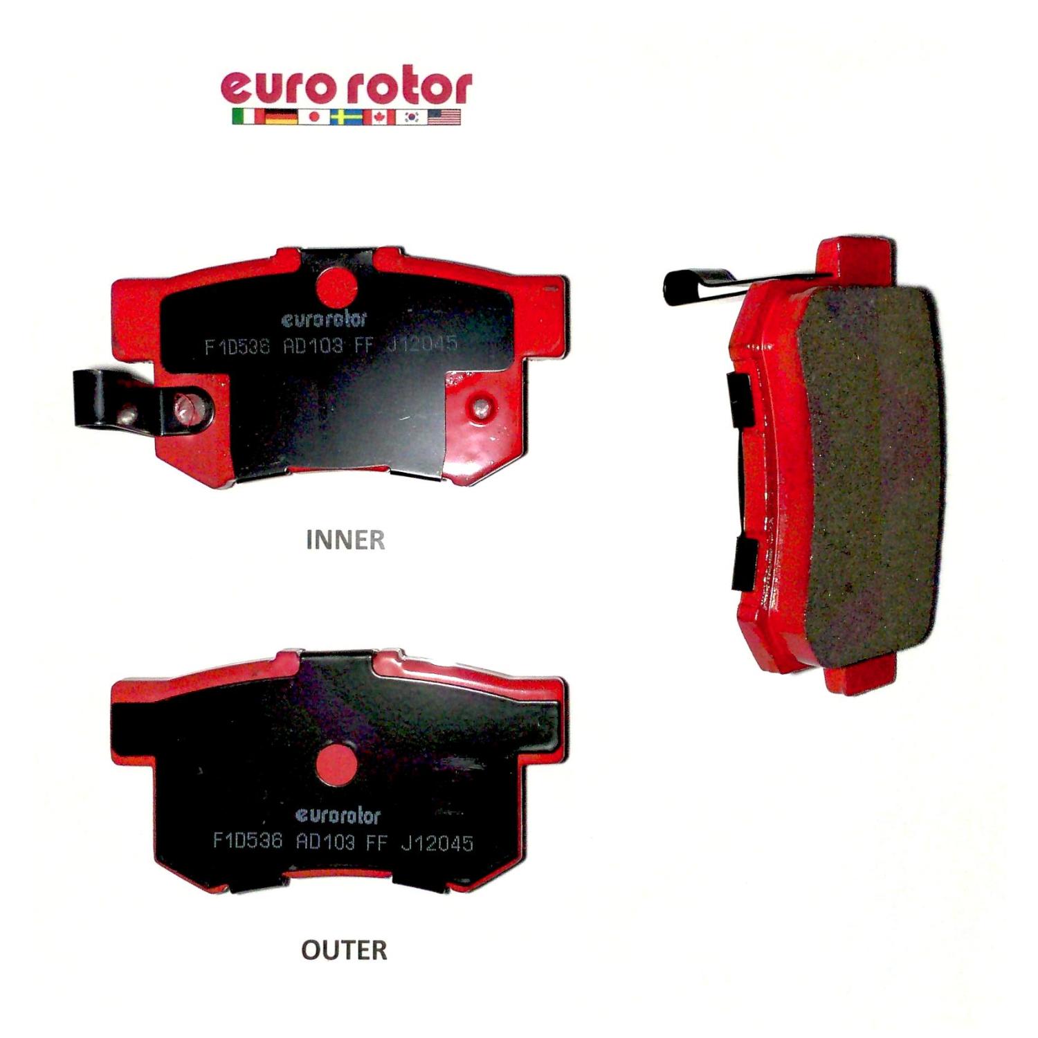 Eurorotor ID536H Disc Brake Pad product image 1 of 1