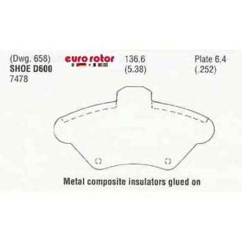 Eurorotor ID600 Disc Brake Pad product image 1 of 1
