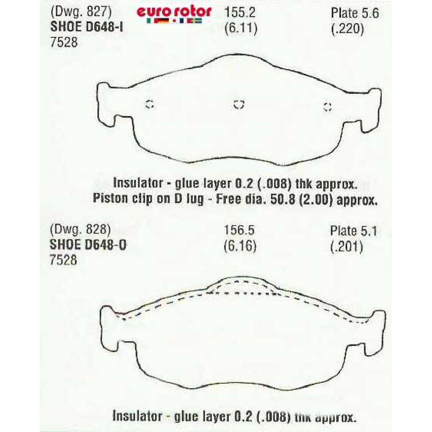 Eurorotor ID648 - Disc Brake Pad Eurorotor ID648 Disc Brake Pad product image 1 of 1