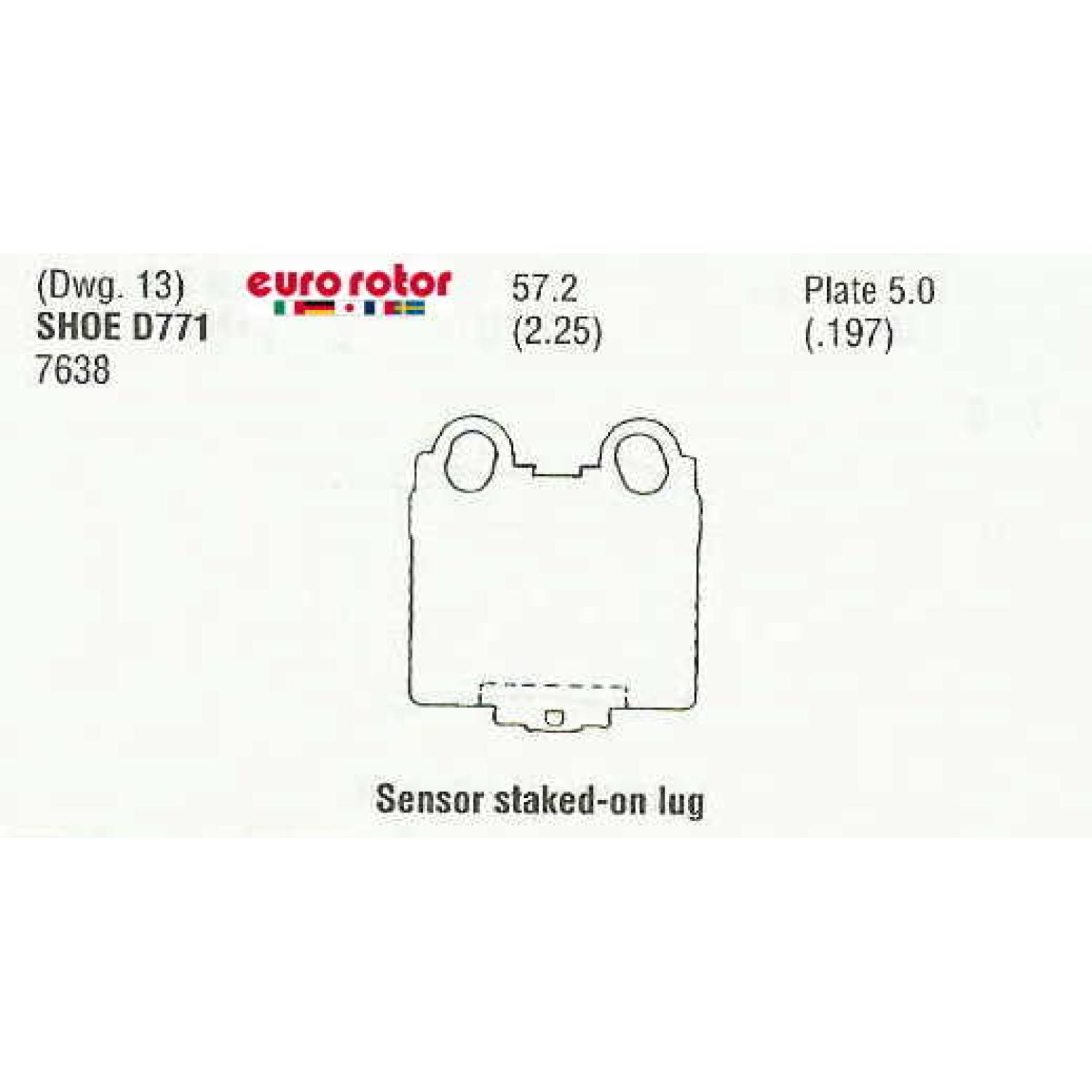 Eurorotor ID771H - Disc Brake Pad Eurorotor ID771H Disc Brake Pad product image 1 of 1
