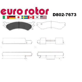 Eurorotor ID802H Disc Brake Pad product image 1 of 1