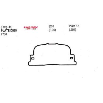 Eurorotor ID835H Disc Brake Pad product image 1 of 1