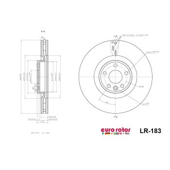 Eurorotor LR183 Disc Brake Rotor product image 1 of 1
