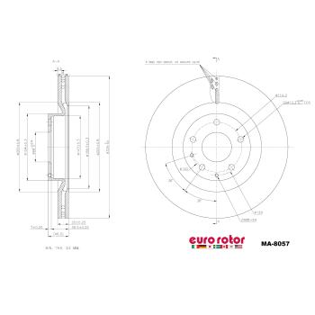 Eurorotor MA8057 - Disc Brake Rotor Eurorotor MA8057 Disc Brake Rotor product image 1 of 1