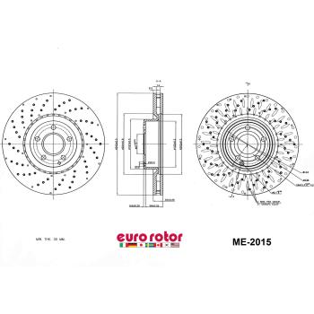 Eurorotor ME2015 Disc Brake Rotor product image 1 of 1
