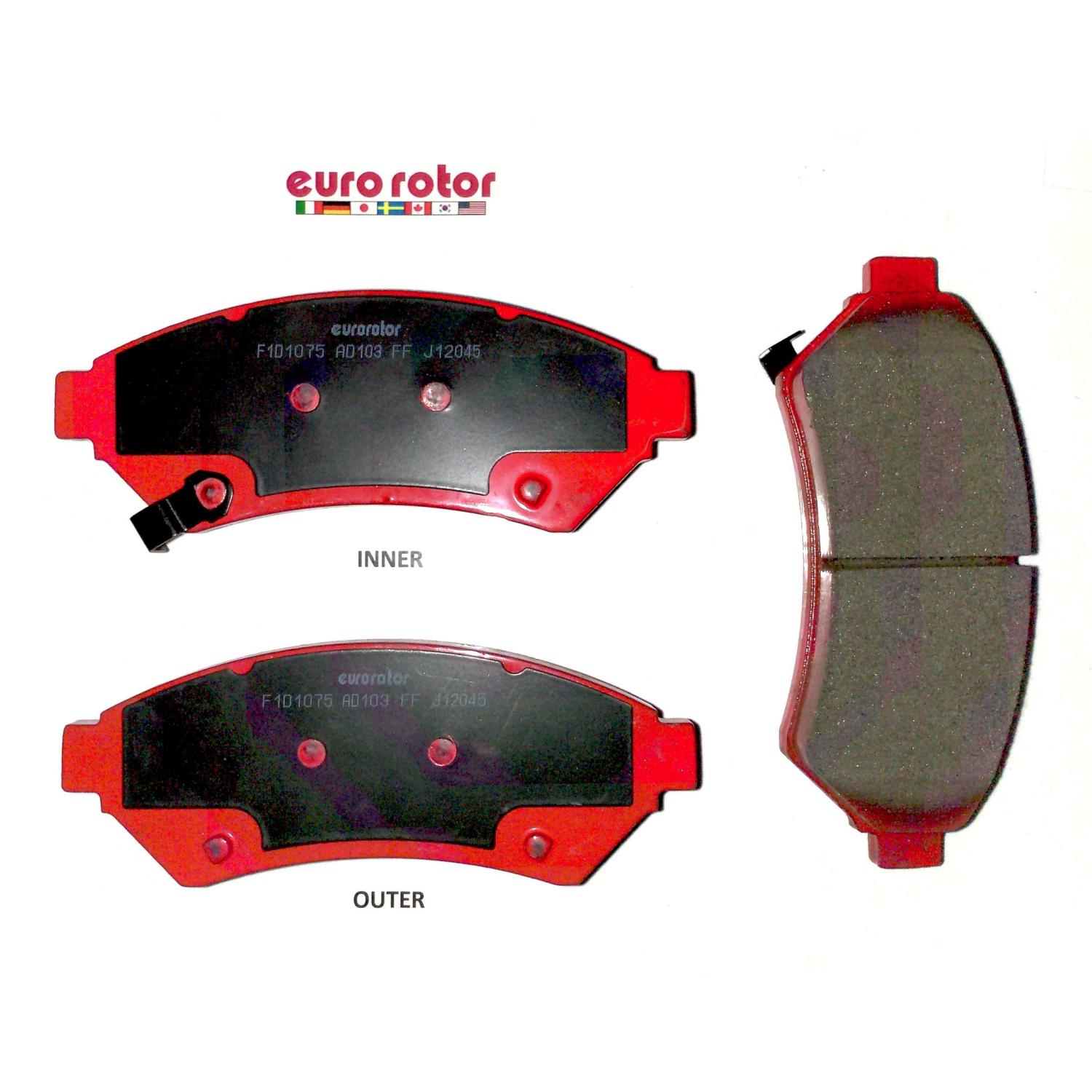 Eurorotor XD1075H - Disc Brake Pad Eurorotor XD1075H Disc Brake Pad product image 1 of 1