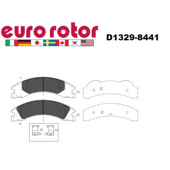 Eurorotor XD1329H Disc Brake Pad product image 1 of 1