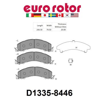 Eurorotor XD1335H Disc Brake Pad product image 1 of 1