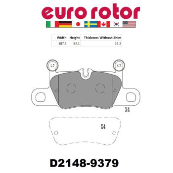 Eurorotor XD2148 - Disc Brake Pad Eurorotor XD2148 Disc Brake Pad product image 1 of 1
