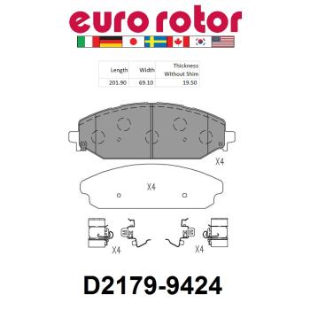 Eurorotor XD2179H Disc Brake Pad product image 1 of 1
