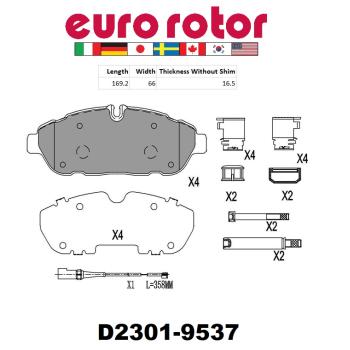 Eurorotor XD2301CKS - Disc Brake Pad Eurorotor XD2301CKS Disc Brake Pad product image 1 of 1
