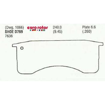 Eurorotor XD769H Disc Brake Pad product image 1 of 1