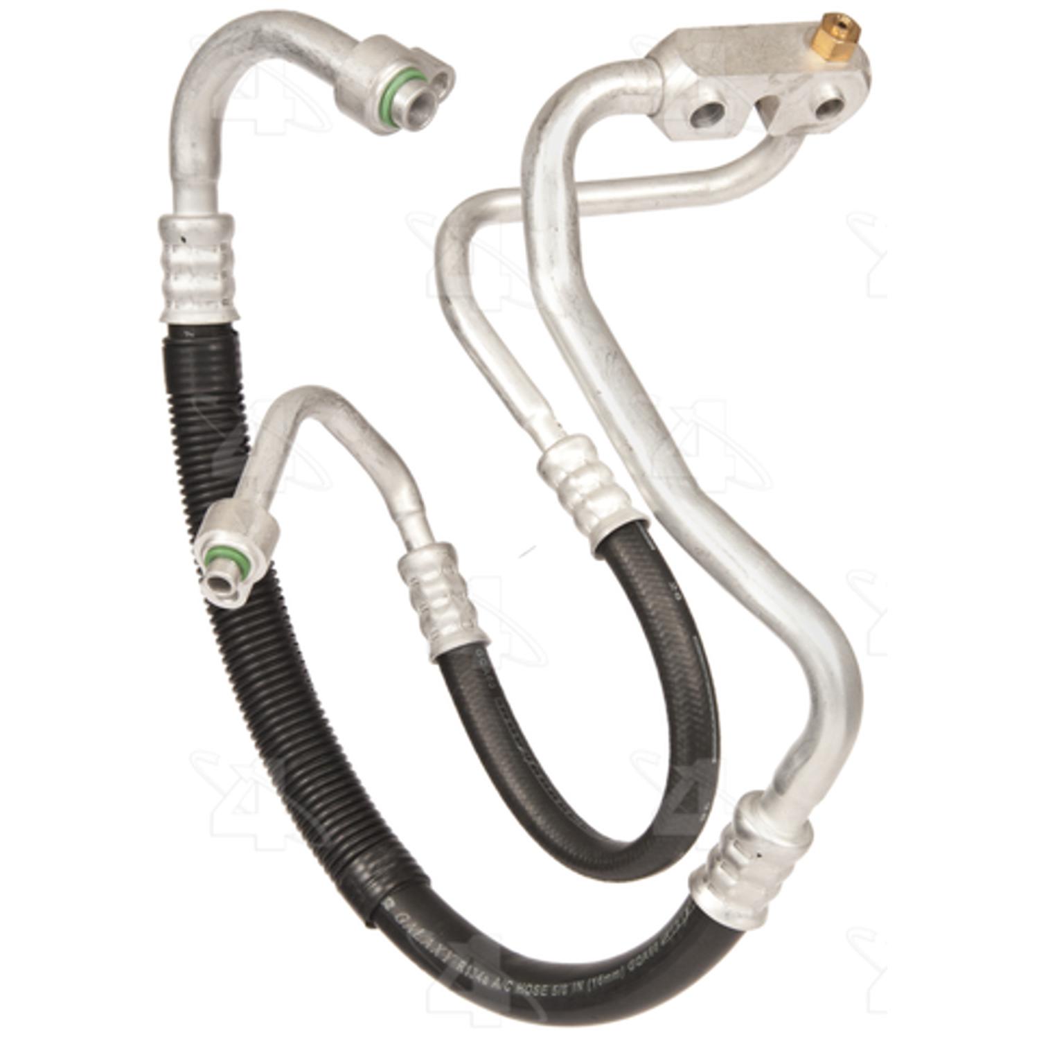 Four Seasons 55009 - A/C Refrigerant Discharge / Suction Hose Assembly Four Seasons 55009 A/C Manifold Hose Assembly product image 1 of 3